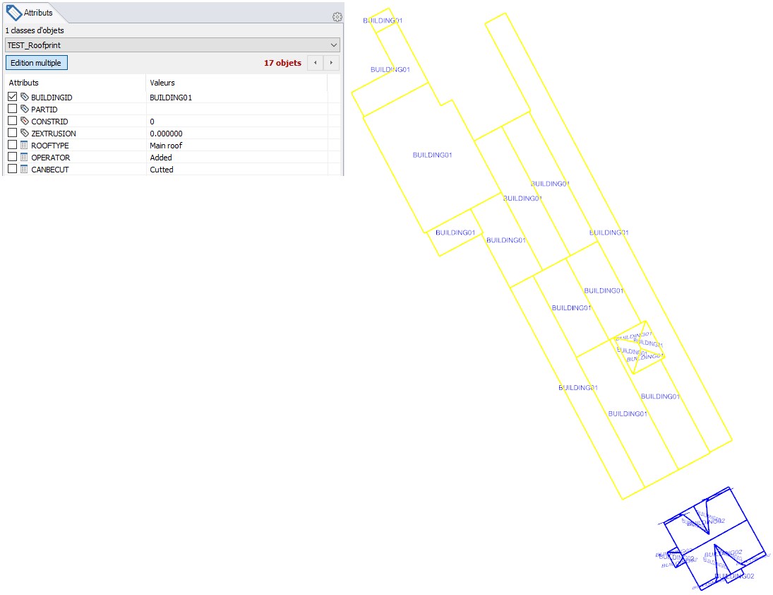 figure 5 : editing "Roofprints" attributes